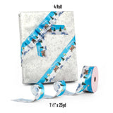 Christmas Scene Satin Ribbon 1 1/2 '' x 25 Yards