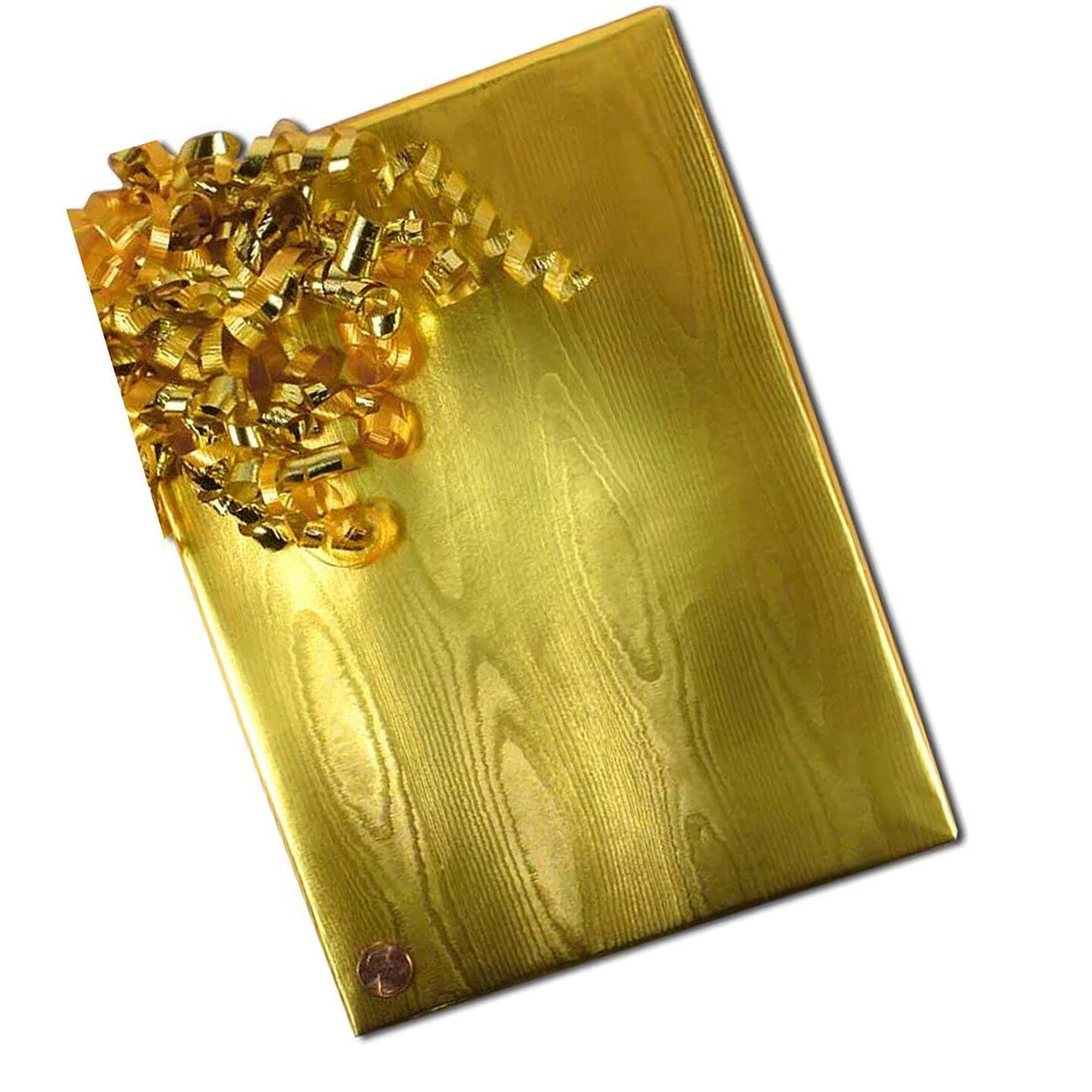 Gold Watercolor Embossed Metallic Wrapping Paper 30" x 417" Roll