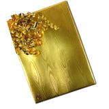 Gold Watercolor Embossed Metallic Wrapping Paper 30" x 417" Roll
