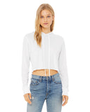 BELLA + CANVAS® Ladies Cropped Long Sleeve Hooded T Shirt