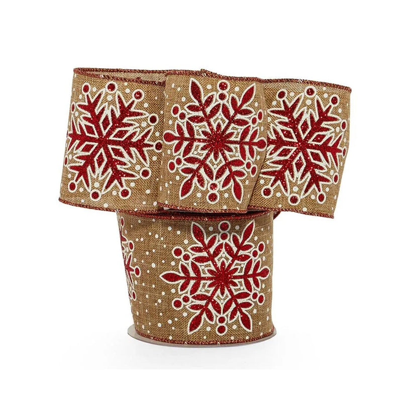 1 Roll Holiday Ribbon Deals 4" x 10 yd Christmas Ribbon