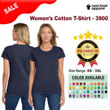 Next Level® Colors Women's Cotton Crewneck Short Sleeve T-Shirt