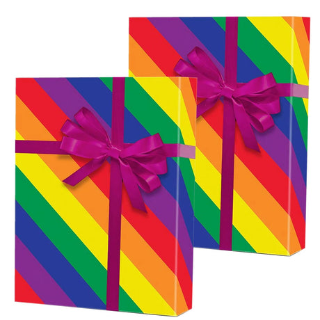 Striped Gift Wrapping Paper 24" x 417' Roll 55 lbs