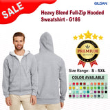 Gildan® Heavy Blend Full-Zip Long Sleeve Hooded Sweatshirt