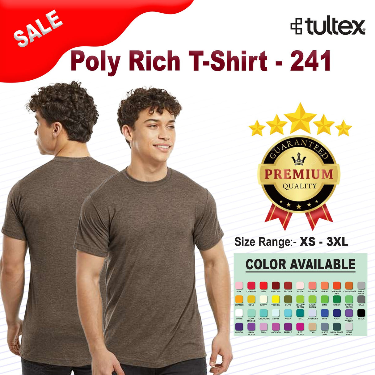 Tultex® Poly Rich Crewneck Short Sleeve T-Shirt
