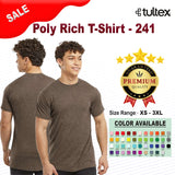 Tultex® Poly Rich Crewneck Short Sleeve T-Shirt