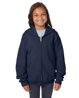 Hanes® Youth Full-Zip Hooded Sweatshirt