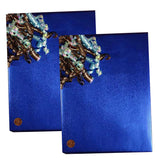 Royal Blue Embossed Metallic Wrapping Paper Pattern 24" x 833" Jumbo Roll