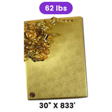 Gold Texture Embossed Metallic Wrapping Paper 30" x 833" Jumbo Roll
