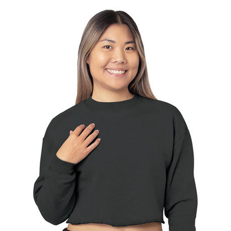 Bayside ® Ladies Usa Made Cropped Crewneck Sweatshirt