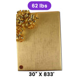 Embossed Metallic Wrapping Paper Brushed Gold 30 ''x833 '