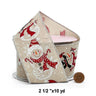 1 Roll Christmas Ribbons for Craft Projects 2.5" x 10 yd