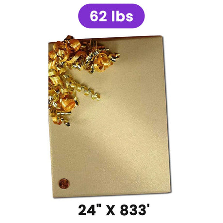 Copper Embossed Metallic Wrapping Paper 24" x 833" Jumbo Roll