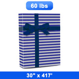 Striped Wrapping Paper 30" x 417' Roll 60 lbs