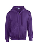 Sudadera con capucha con cremallera completa Gildan Heavy Blend - Comodidad duradera para invierno