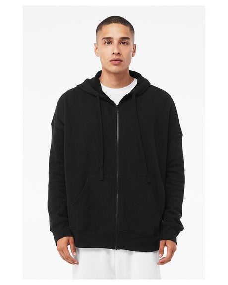 Bella + Canvas® Sponge Fleece DTM Full-Zip Hooded Sweatshirt