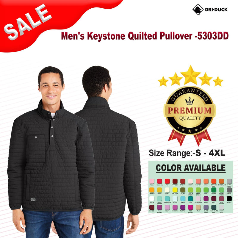 Dri Duck® Men's Keystone Quilted Pullover