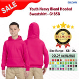 Gildan® Youth Heavy Blend Long Sleeve Hooded Sweatshirt