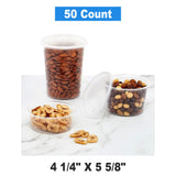 Round Polypropylene Food Container 4.25" x 5.63"
