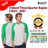 Next Level® Triblend Crewneck Three-Quarter Raglan T-Shirt