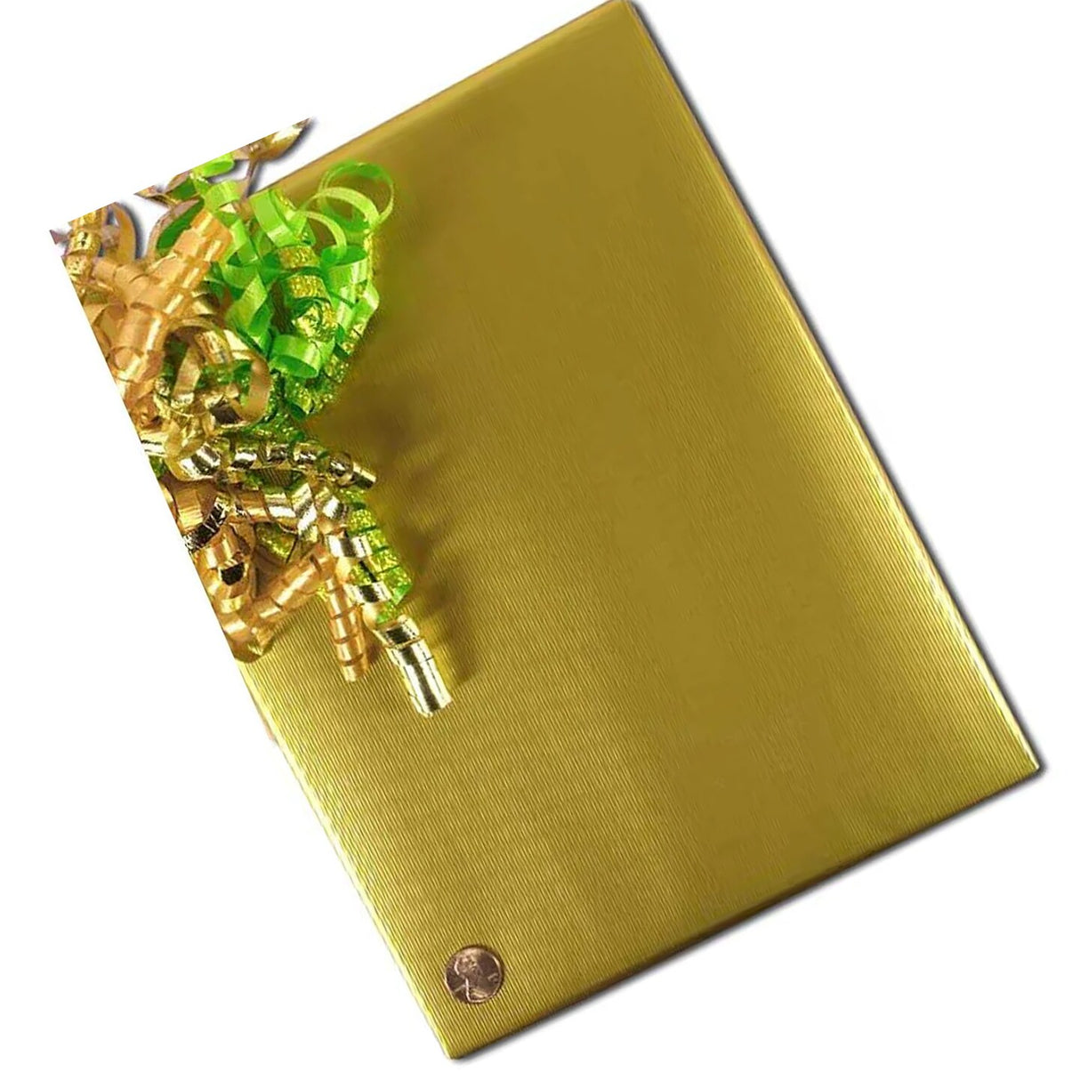 Vintage Gold Embossed Metallic Wrapping Paper 30" x 833" Jumbo Roll