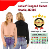 Bella + Canvas® Ladies Cropped Fleece Hoodie