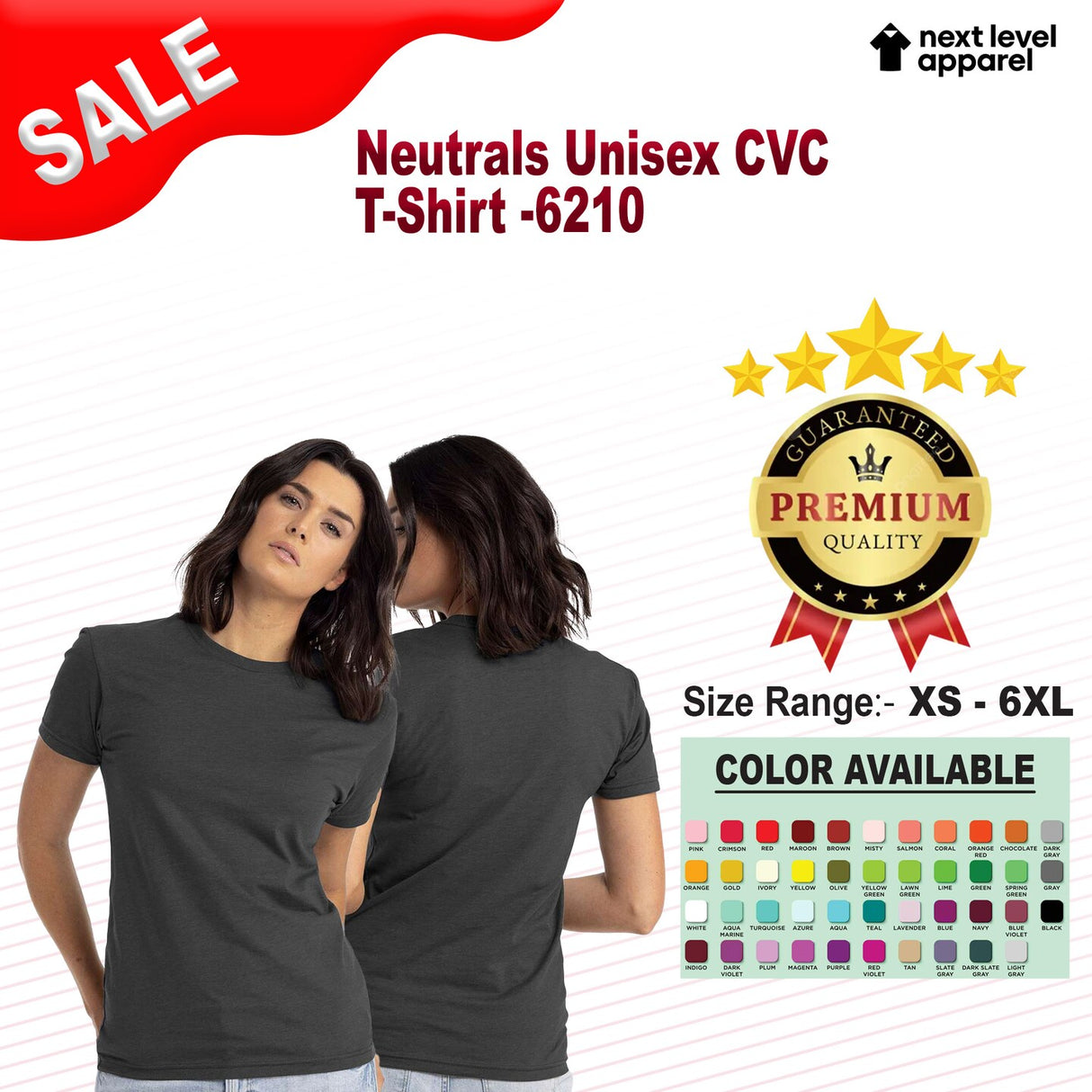 Next Level® Neutrals Unisex CVC T-Shirt