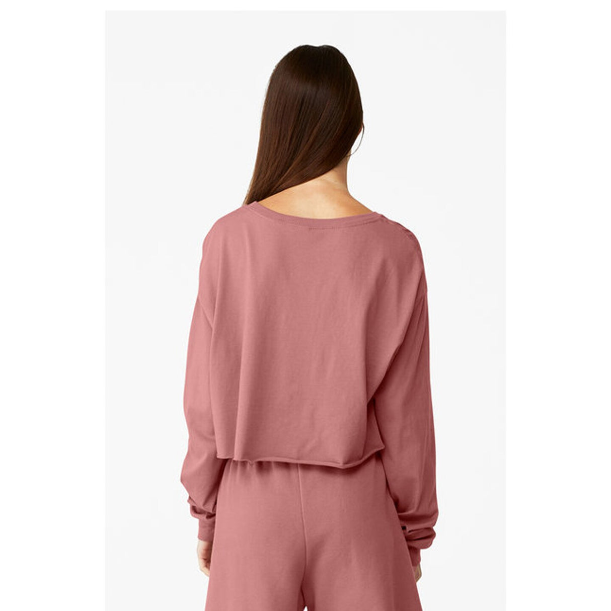 Bella + Canvas® Ladies Cropped Long Sleeve T Shirt