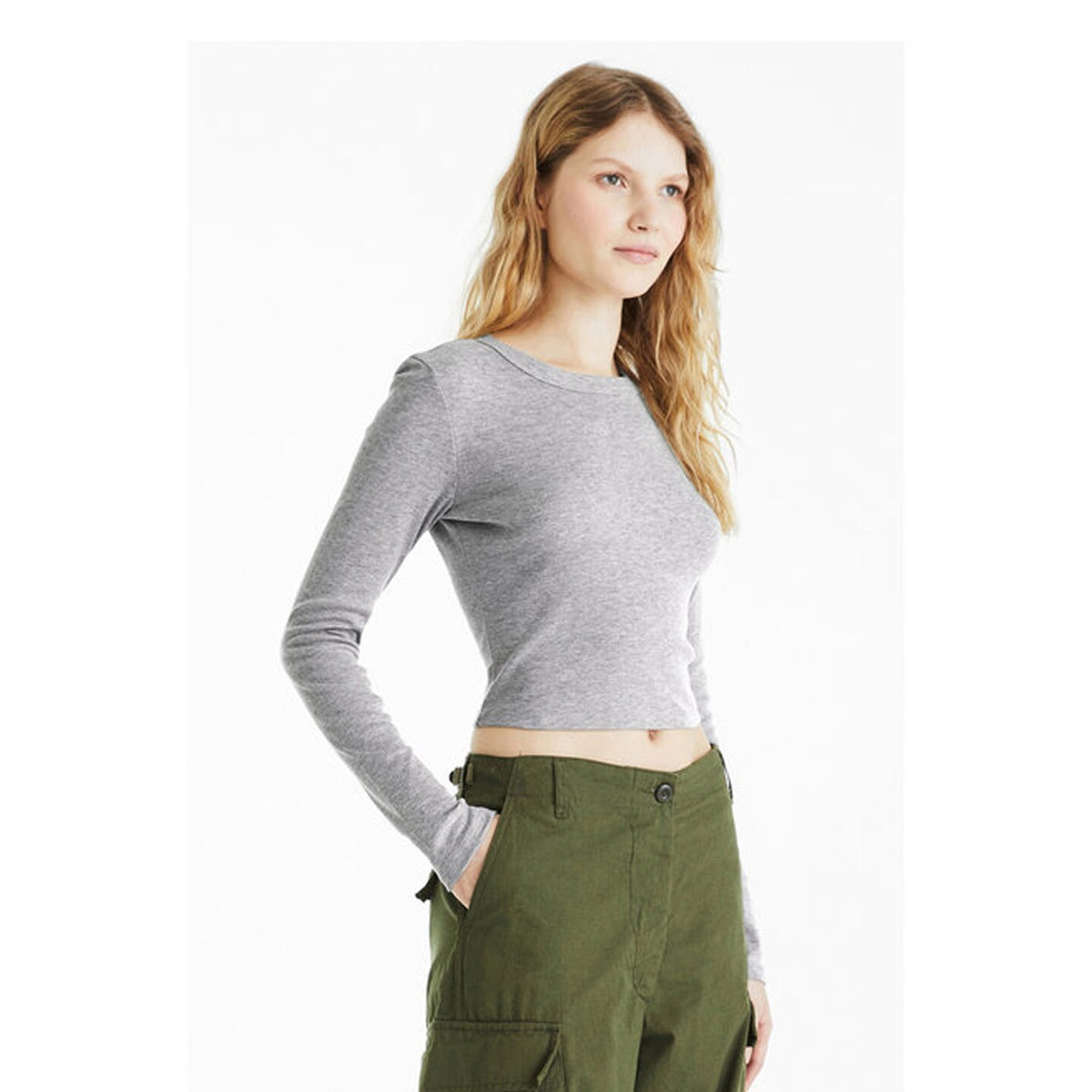 Bella + Canvas® Ladies Micro Ribbed Long Sleeve Baby T Shirt