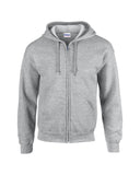 Sudadera con capucha con cremallera completa Gildan Heavy Blend - Forro polar premium