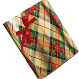 Plaid Christmas Wrapping Paper Traditional Gold Plaid 30 ''x417 '