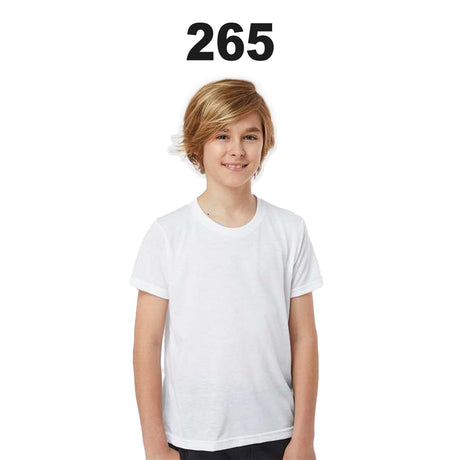 6 Pack : Tultex® Youth Poly-Rich Crew Neck Short SleeveT-Shirt