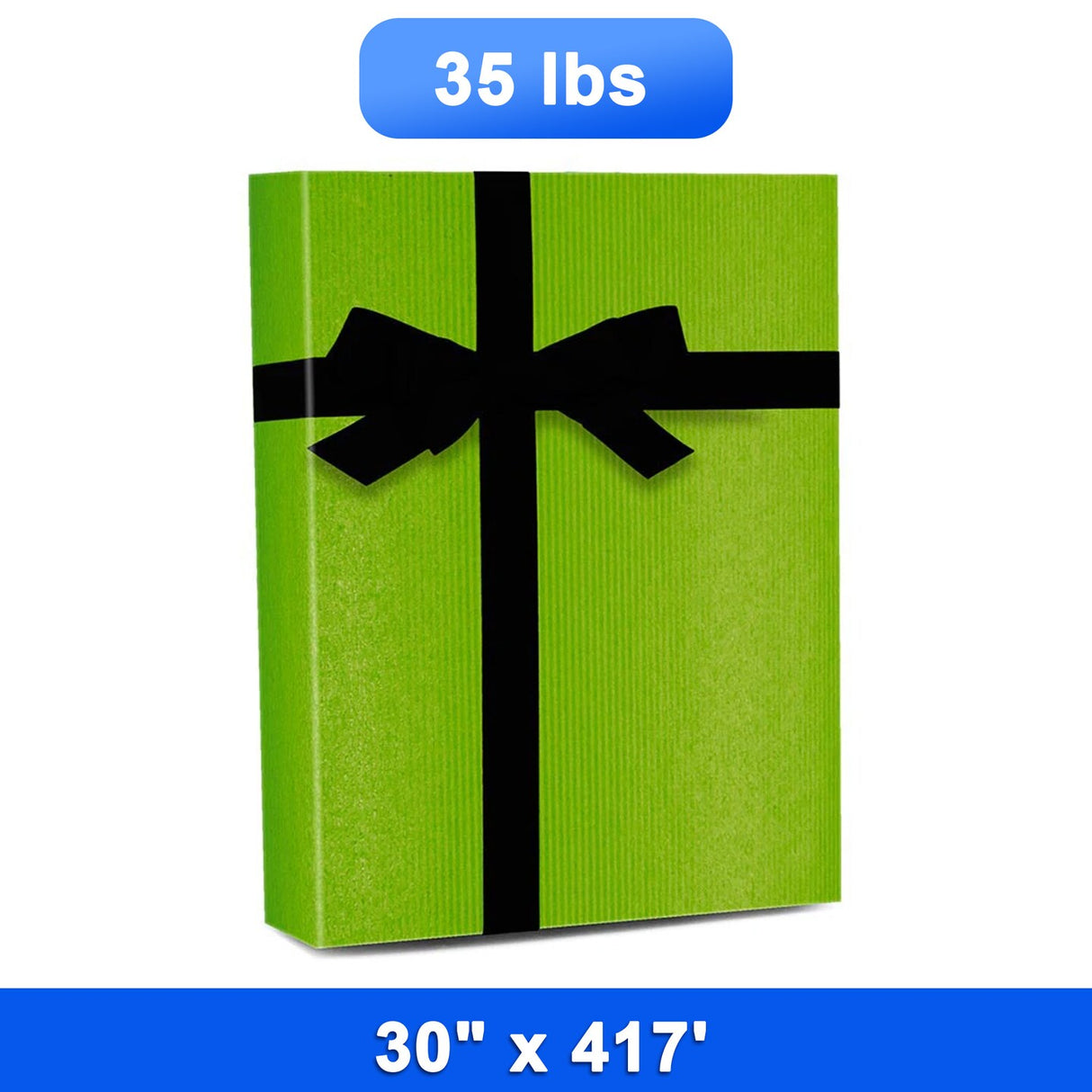 Wide Stripe Wrapping Paper Roll 30'' x 417' 35 lbs