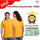 District® Re-Tee Mens Recycled Cotton T-Shirt Soft Eco Friendly Tee