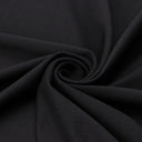 Silky Polyester Spandex Black Fabric