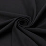Silky Polyester Spandex Black Fabric
