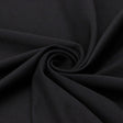 Elite Silky Polyester Spandex Fabric - Black, 60/61" Width (1 Yard)