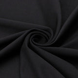 Elite Silky Polyester Spandex Fabric - Black, 60/61" Width (1 Yard)