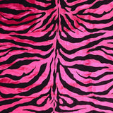 Zebra Flocking Taffeta Flocking Velvet Zebra Fabric 60" Wide