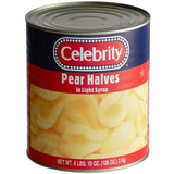 #10 Can Pear Halves in Light Syrup - 6/Case