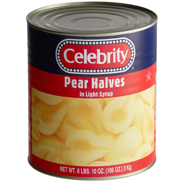 #10 Can Pear Halves in Light Syrup - 6/Case
