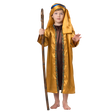 Shepherd costume set with robe coat headdress and crook