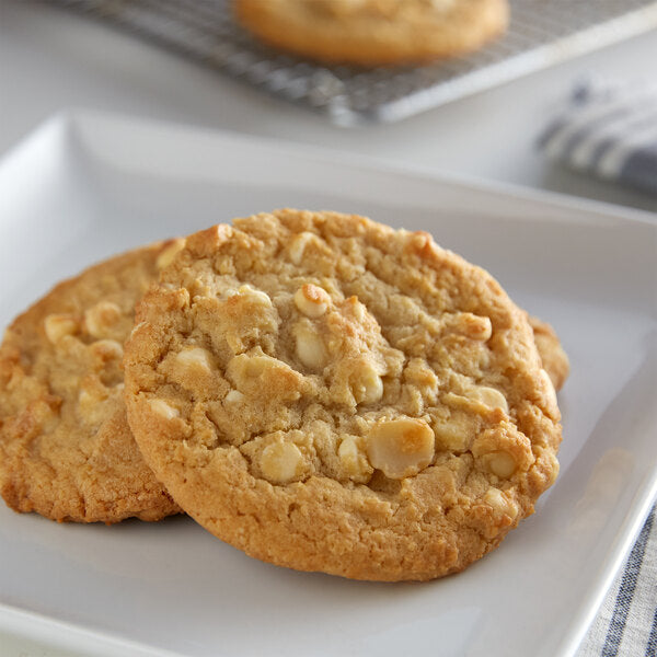 David's Cookies Gourmet White Chocolate Macadamia Cookie Dough 3 oz. - 107/Case