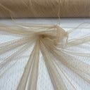 Polyester 2-Way Stretch Dots Point Net Mesh Fabric