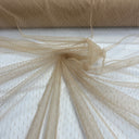 1 Yard 2 Way Stretch Dots Point Net Mesh Fabric | 60" Wide | Sheer Polka Dot Mesh for Gowns, Veils & Costumes