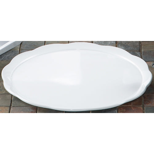 G. E. T. Melamine Plates, Scallop-Edged Round, Bake & Brew Series, 11.63" Dia - Case of 12