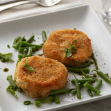 Spring Glen Fresh Foods 4 oz. Fried Garlic Herb Risotto Cakes - 20/Case