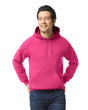 Gildan 18500 Pullover Hoodie Fabric - Heliconia, Classic Fit, Double-Lined Hood, Pouch Pocket (1 Unit)