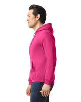 Gildan 18500 Pullover Hoodie Fabric - Heliconia, Classic Fit, Double-Lined Hood, Pouch Pocket (1 Unit)