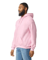 Gildan 18500 Pullover Hoodie Fabric - Light Pink, Classic Fit, Double-Lined Hood, Pouch Pocket (1 Piece)